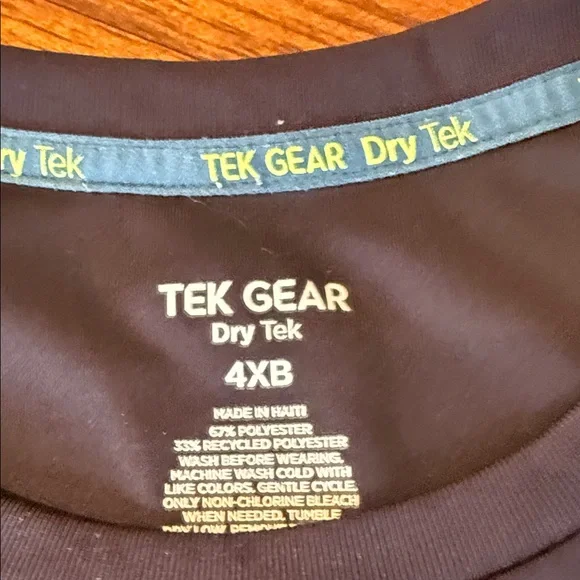 Tek Gear Men's Black Short Sleeve Tee - Picture 2 of 5